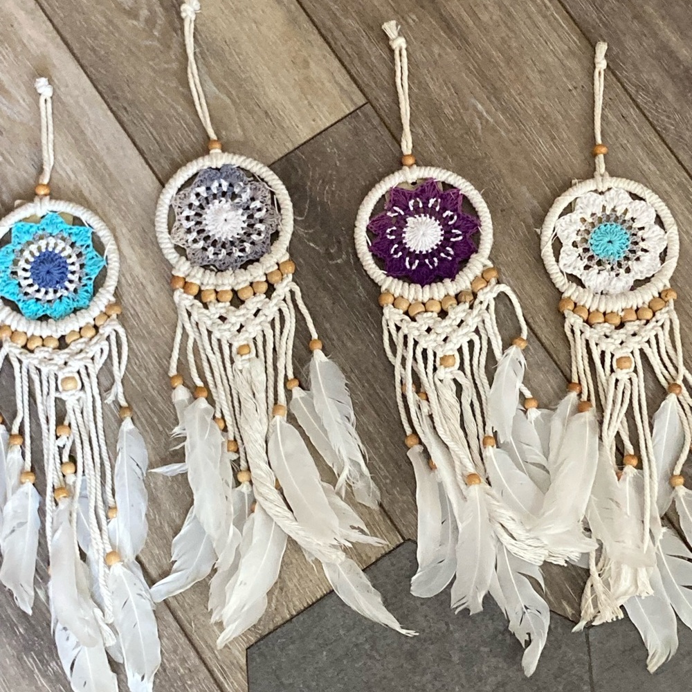 Beautiful macrame mandalas Dreamcatchers